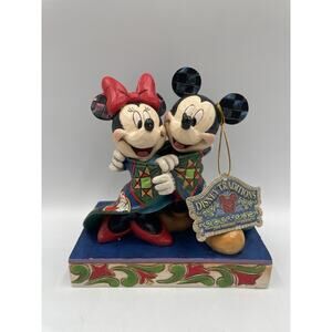 Jim Shore Minnie & Mickey Mouse Warm Wishes 4057937 Disney Traditions Enesco